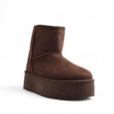 Europeon Union Women Brown Chamois Half Boot #3505